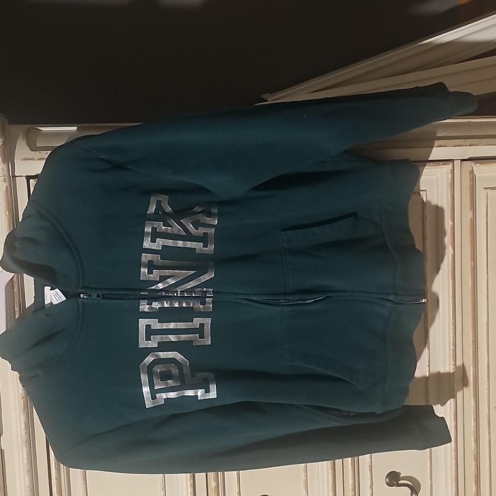 PINK Victoria's Secret  Green Hoodie